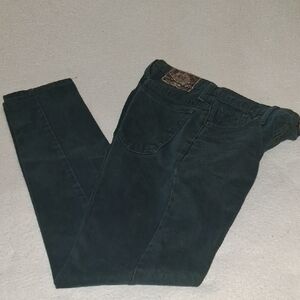 Express Forest Green Corduroy Jeans